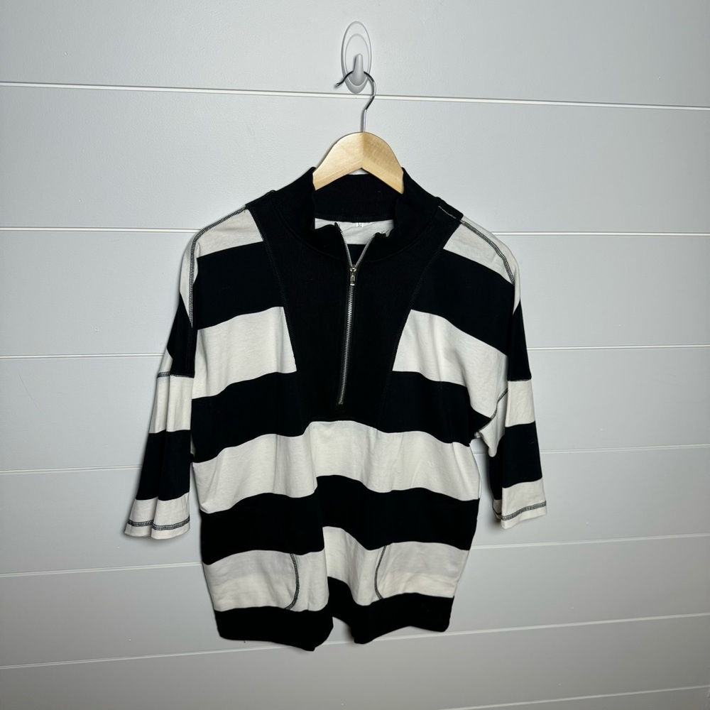 Black and White Striped Set